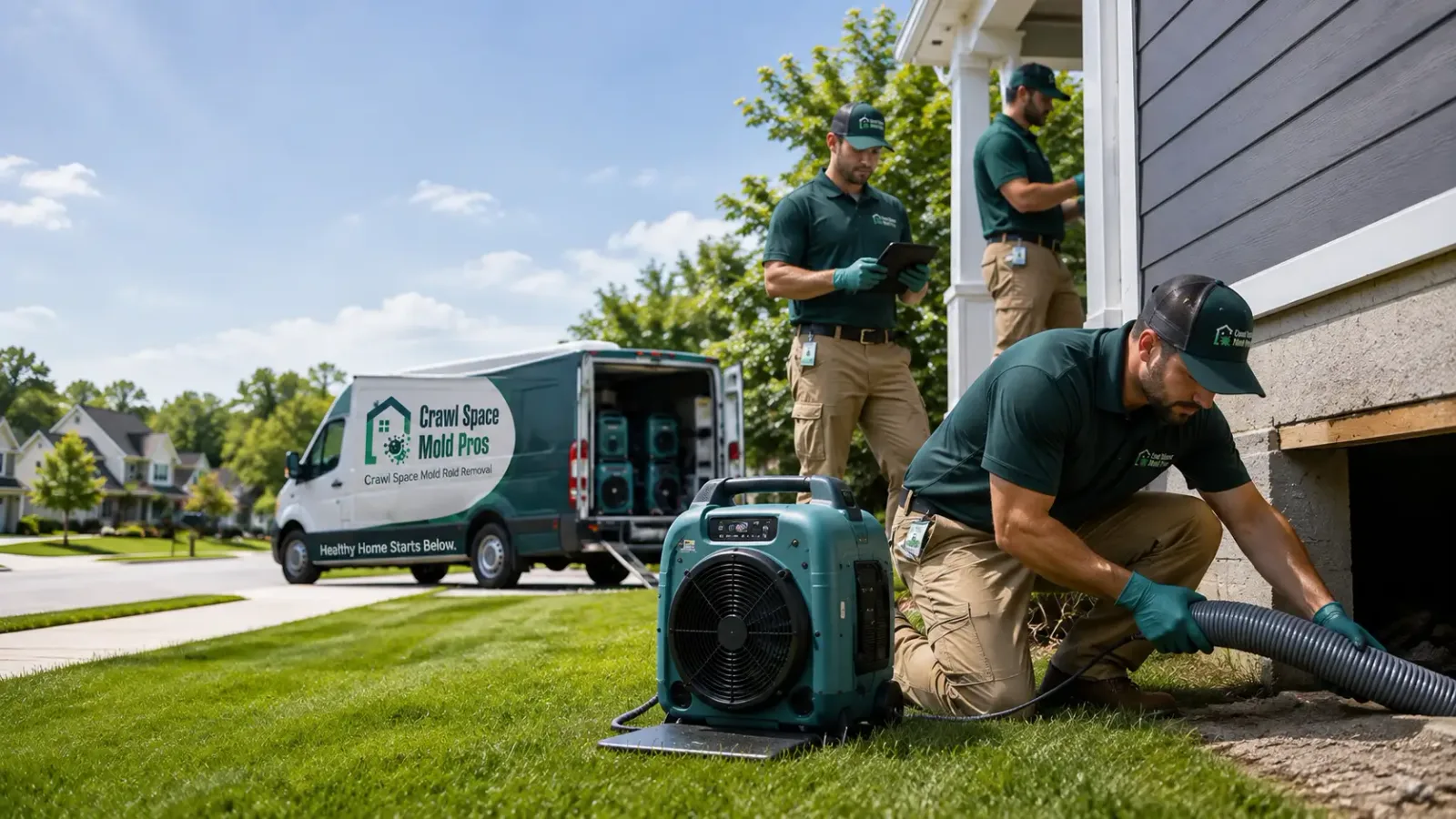 Crawl Space Mold Removal in Abington, MA